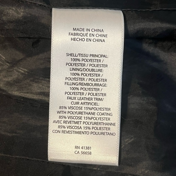 Lauren Ralph Lauren Diamond-Quilted Black Jacket Coat Size SM - Picture 12 of 13